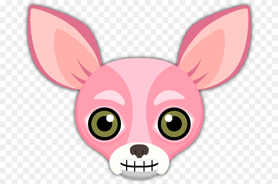 Pink Valentineu0027s Chihuahua Emoji Stickers Chihuahua, Animal, Mammal, Wildlife, Deer Free Png Download