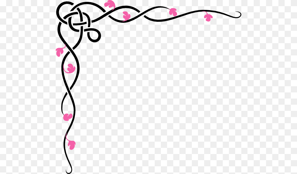 Pink Vine Flowers Svg Clip Arts 600 X 565 Px, Art, Floral Design, Graphics, Pattern Free Png Download