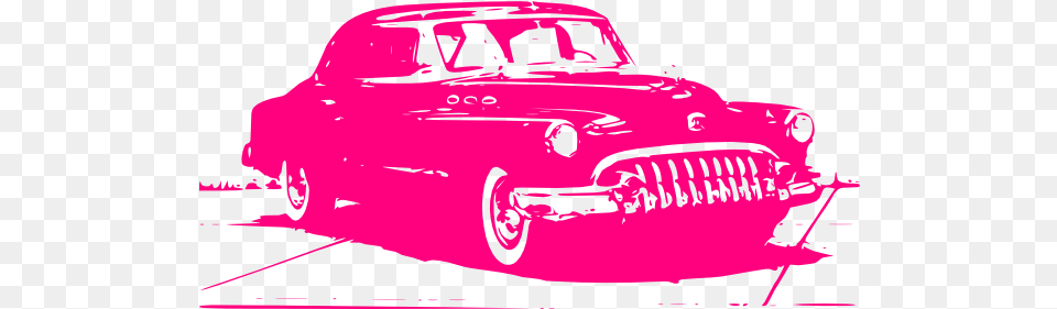 Pink Vintage Car Clip Art Vector Clip Art Vintage Car Vector Pink, Transportation, Vehicle, Sedan, Machine Free Png Download