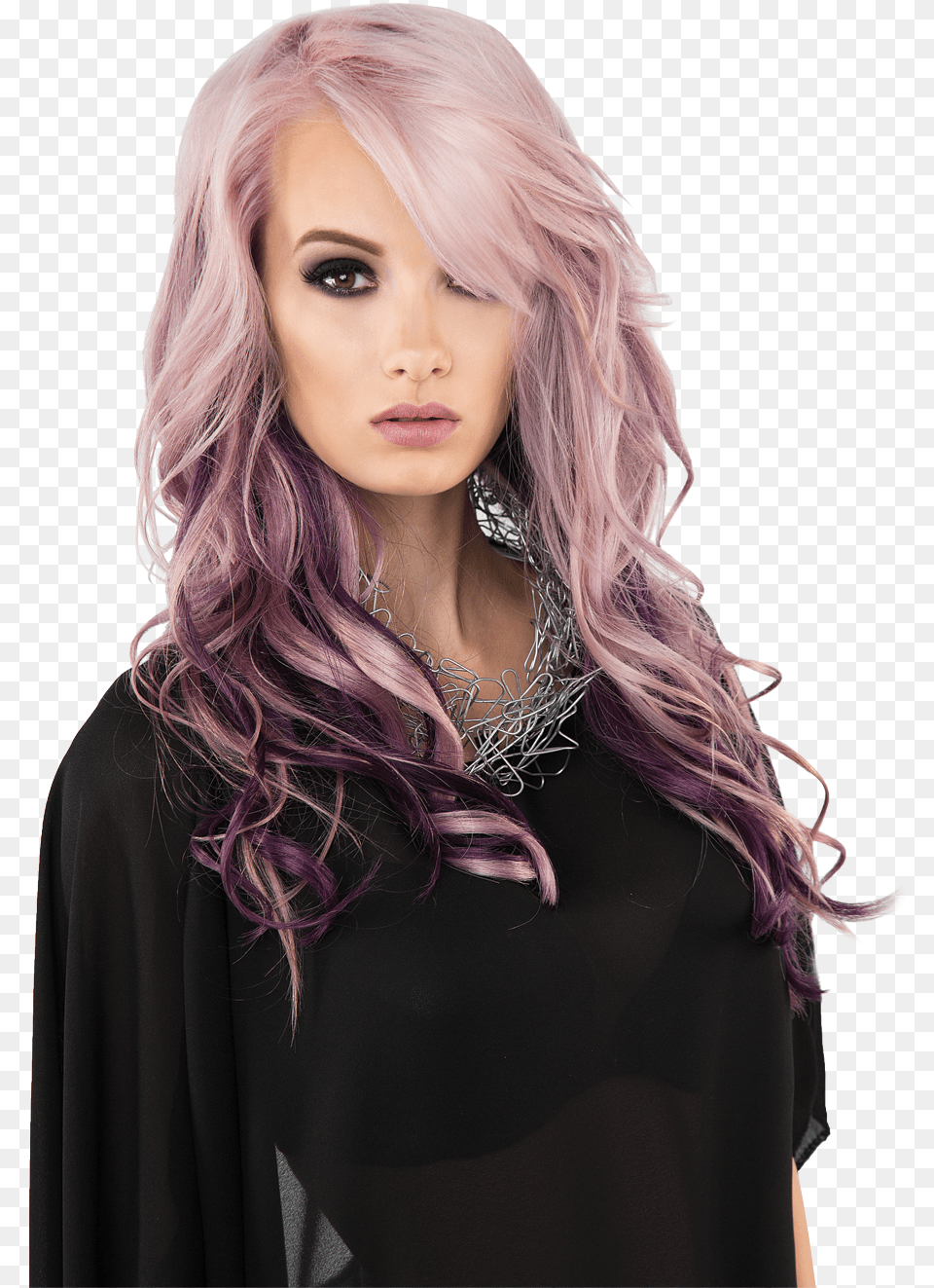 Pink Violethair Gkhair Blog Photo Shoot, Adult, Person, Woman, Female Free Png Download