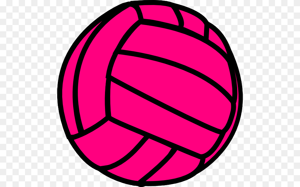 Pink Volleyball Clip Art Silhouette Images, Ball, Football, Soccer, Soccer Ball Png Image