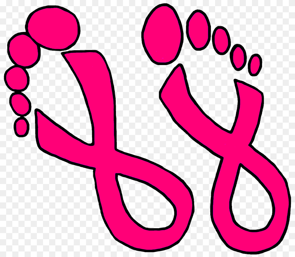 Pink Walk Cliparts Clip Art, Symbol, Text Free Png Download