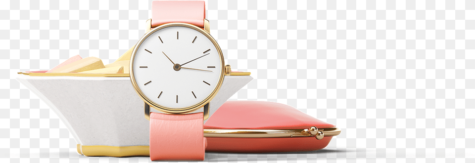Pink Watch Cartoon Transparent Watch, Arm, Body Part, Person, Wristwatch Free Png Download