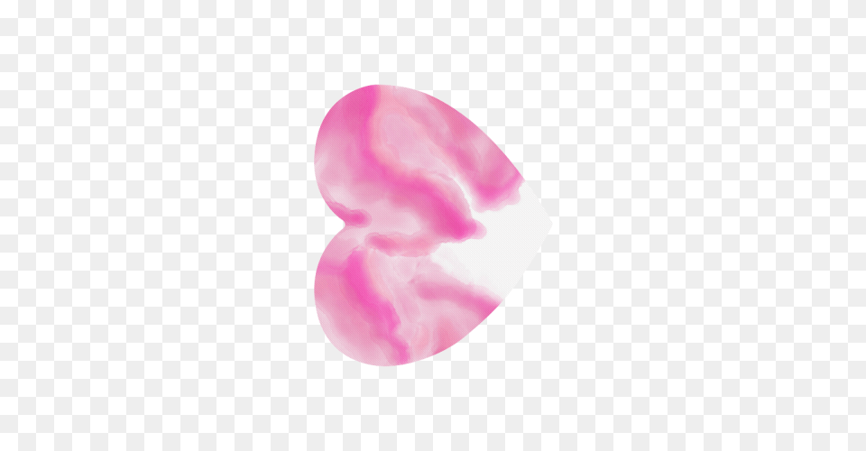 Pink Watercolor Abstract Art Heart Shaped Mousepad Id, Flower, Plant, Petal, Guitar Free Png Download