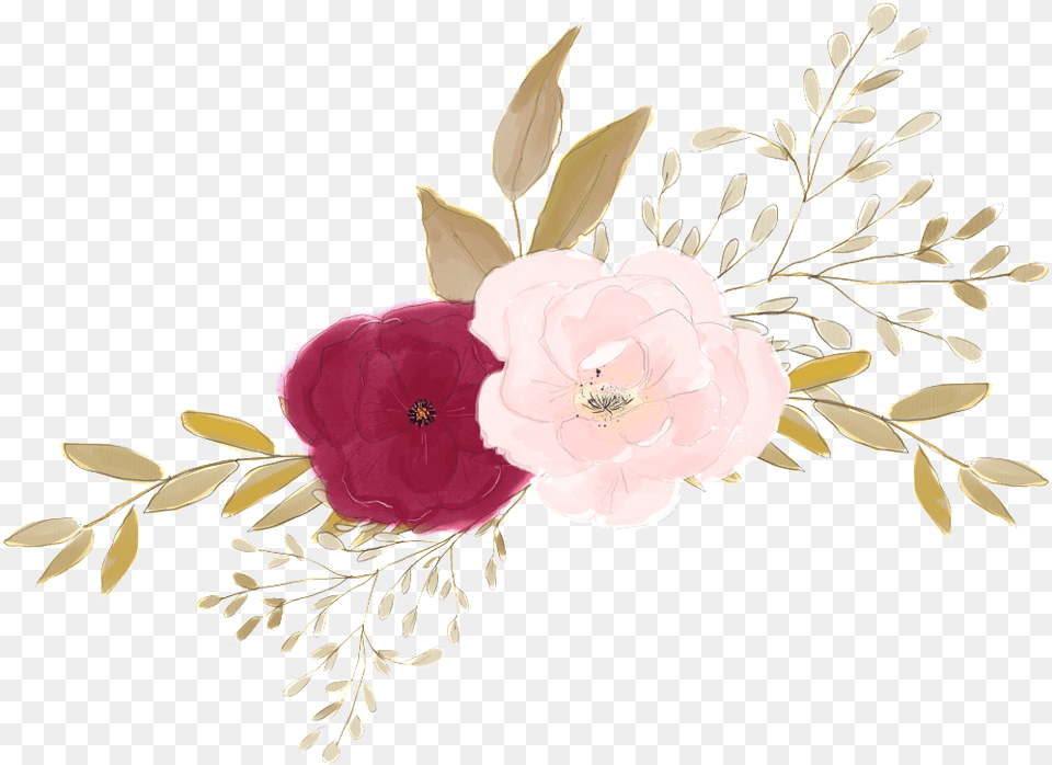 Pink Watercolor Flower Custom Listing For Diane Only White Beads, Art, Floral Design, Plant, Graphics Free Transparent Png