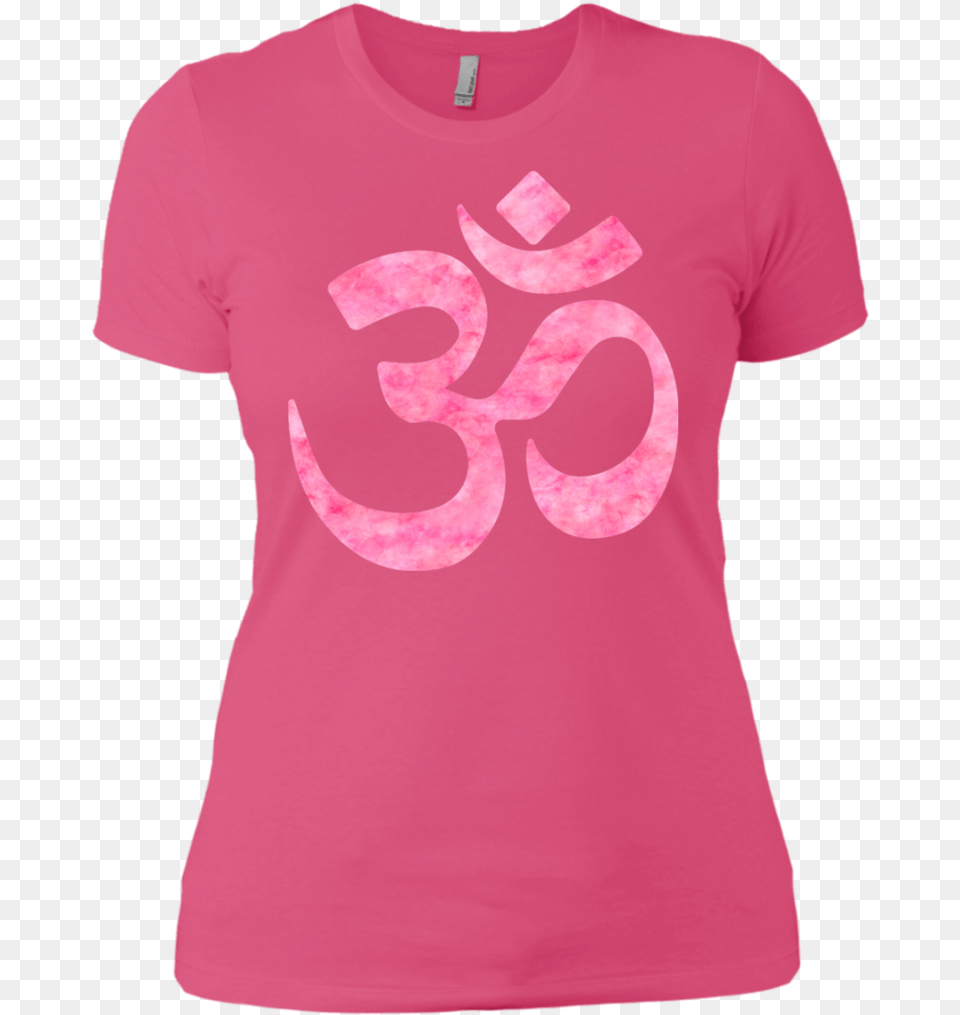 Pink Watercolor Om Symbol Tank Tops Amp T Shirts Active Shirt, Clothing, T-shirt Free Transparent Png