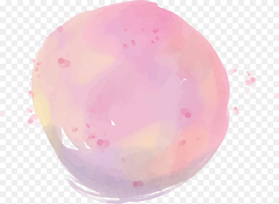 Pink Watercolor Pink Watercolor Brushes, Sphere, Mineral Free Transparent Png
