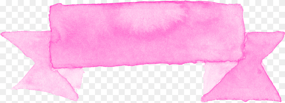 Pink Watercolor Ribbon Banner Towel, Cushion, Home Decor, Baby, Person Png