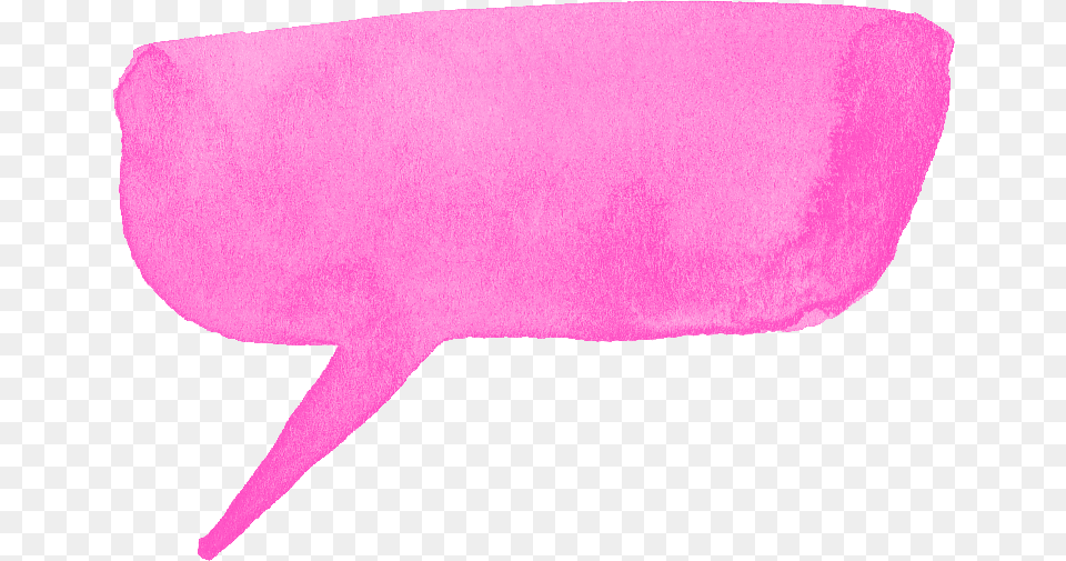 Pink Watercolor Speech Bubble Transparent Onlygfxcom Speech Bubble, Cushion, Home Decor, Animal, Sea Life Free Png Download