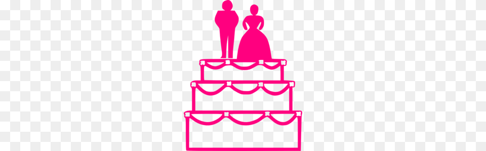 Pink Wedding Cake Clip Art, People, Person, Dessert, Food Free Png Download