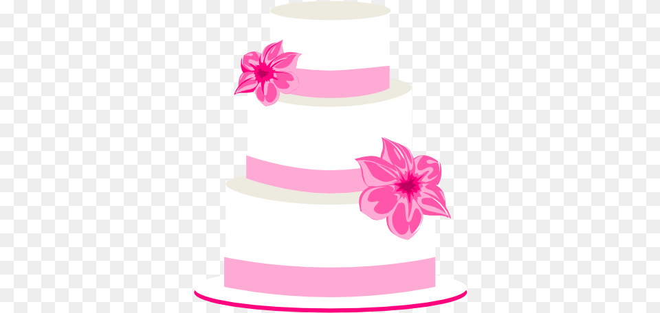 Pink Wedding Cake Clip Art 3 Tier Cake, Dessert, Food, Wedding Cake Free Png