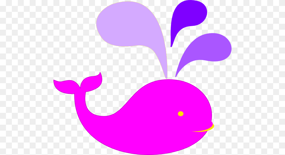 Pink Whale And Purple Water Clip Art, Graphics, Floral Design, Pattern Png