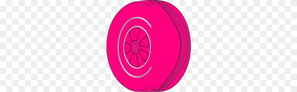 Pink Wheel Clip Art, Alloy Wheel, Vehicle, Transportation, Tire Png Image