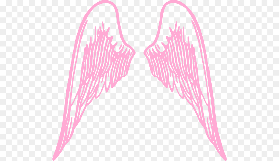 Pink Wings Clip Art At Clker Com Pink Angel Wings Clip Art, Face, Head, Person, Body Part Free Png Download