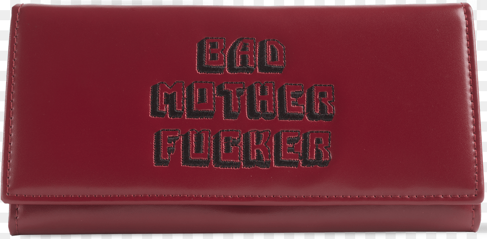Pink Womens Embroidered Bad Mother Fucker Leather Wallet Wallet, Accessories, Bag, Handbag Free Transparent Png