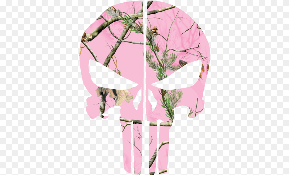 Pink Woods Camo Punisher Skull Camouflage, Art, Plant Free Png Download