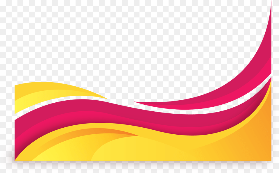 Pink Yellow Wave Yellow Pink Wave, Art, Graphics, Floral Design, Pattern Png Image