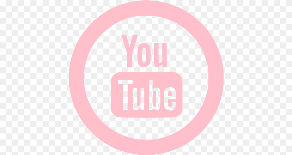Pink Youtube 5 Icon Pink Site Logo Icons Pink Youtube Logo Circle, Sticker, Ammunition, Grenade, Weapon Free Png