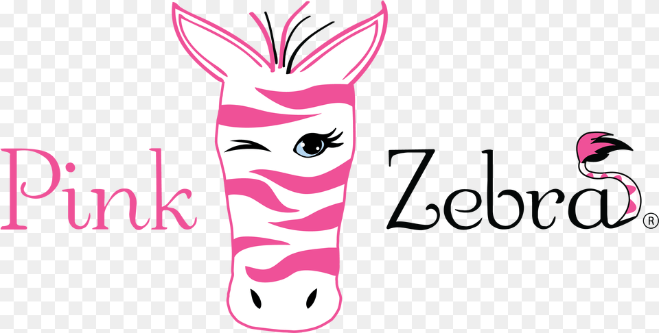 Pink Zebra Logo 1 Pink Zebra, Person, Face, Head, Animal Png Image