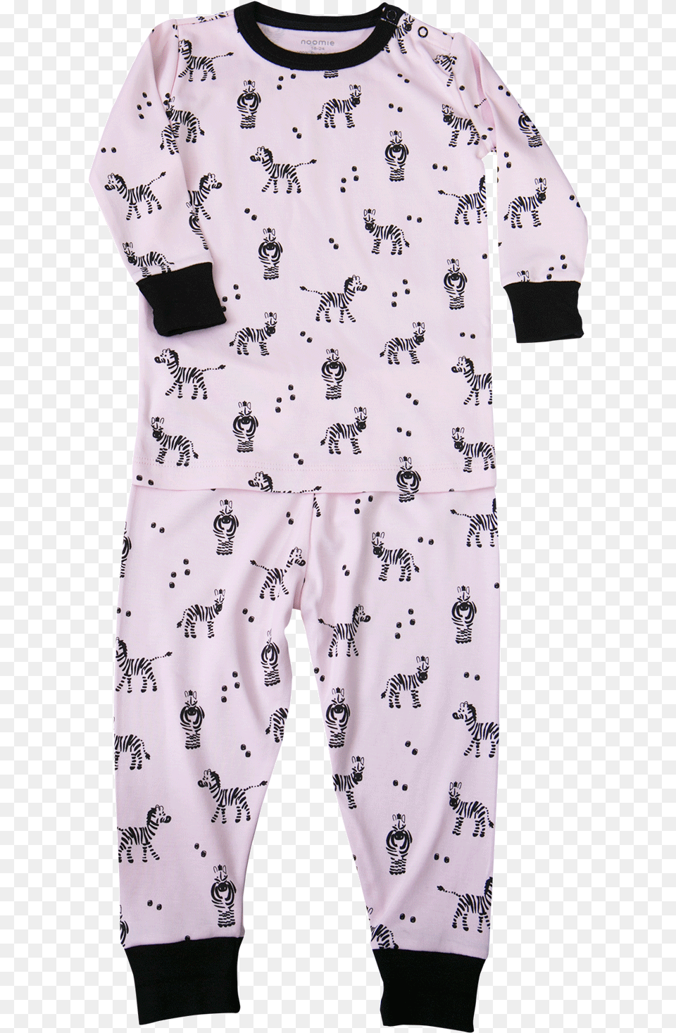 Pink Zebra Two Piece Pj Nightwear, Clothing, Pajamas, Person, Shirt Png
