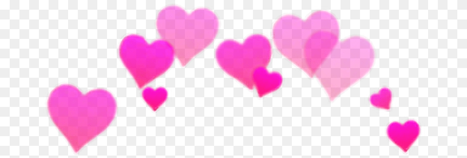 Pinkandpurple Emotions Love Heart Sticker Cute Hearts Over Head, Flower, Petal, Plant Free Png Download