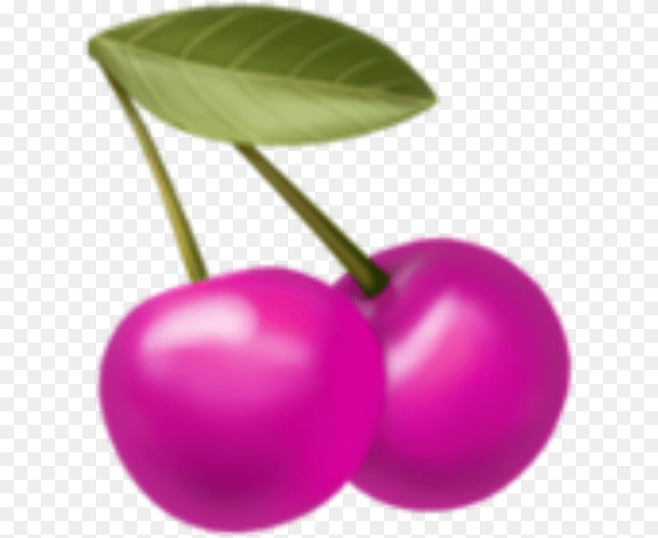 Pinkemojicherries Sticker By Josephine Black Cherry, Food, Fruit, Plant, Produce Free Transparent Png
