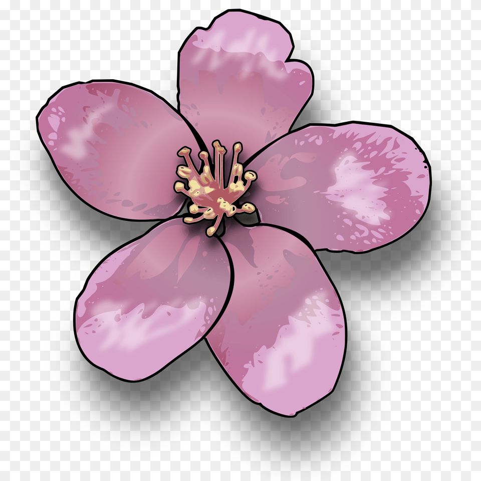 Pinkflowerblossom Clipart Royalty Svg Apple Blossom Clip Art, Flower, Petal, Plant, Anther Free Transparent Png