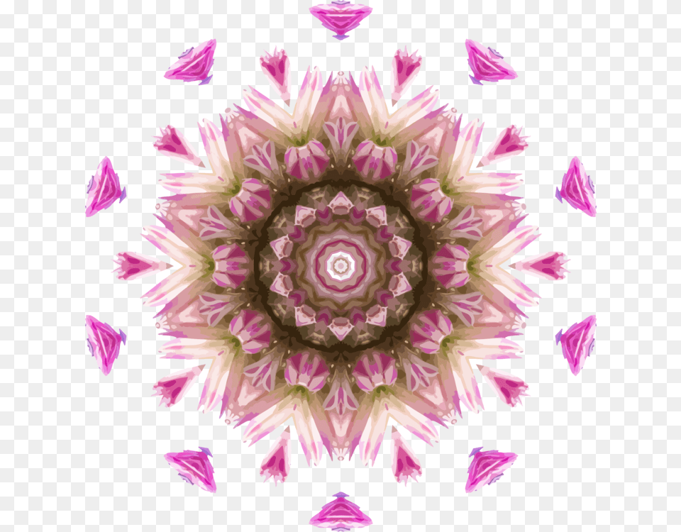 Pinkflowersymmetry Floral Design, Plant, Pattern, Flower, Dahlia Free Transparent Png
