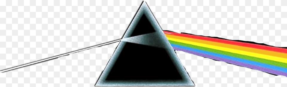 Pinkfloyd Freetoedit Dark Side Of The Moon Album Cover, Light, Triangle Free Png Download