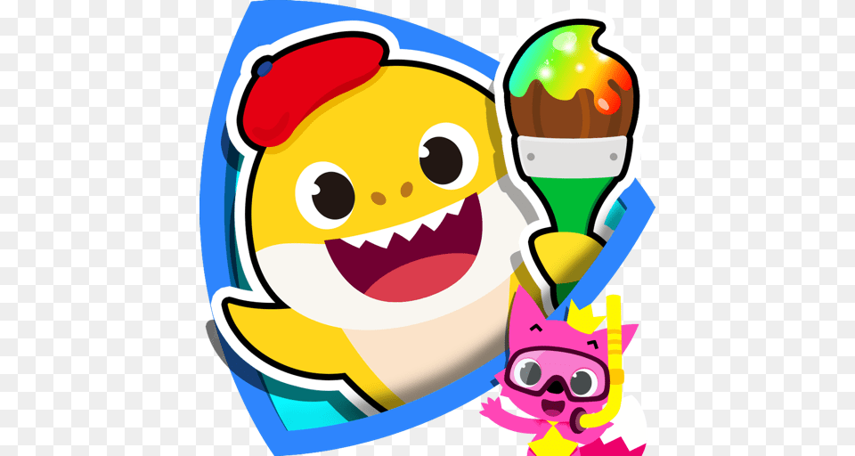 Pinkfong Baby Shark Coloring Book Appstore For Android, Cream, Dessert, Food, Ice Cream Png Image