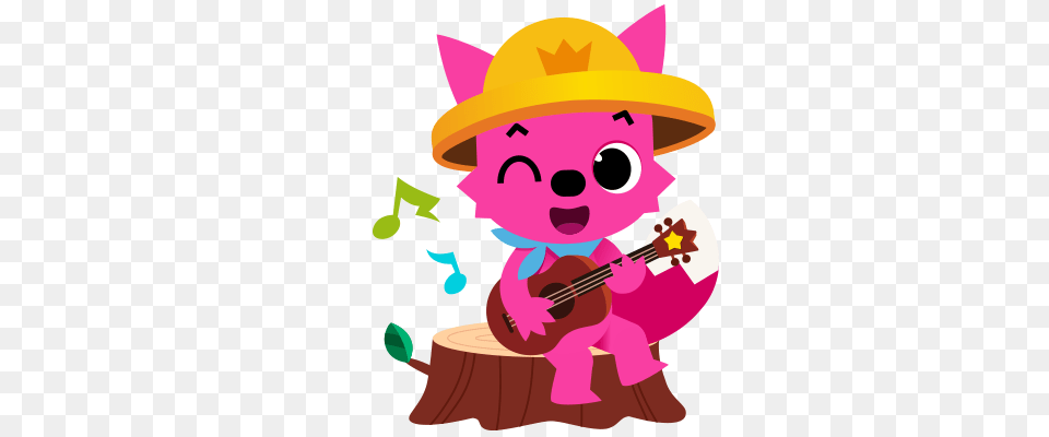Pinkfong Help Center, Guitar, Musical Instrument, Baby, Person Free Png Download