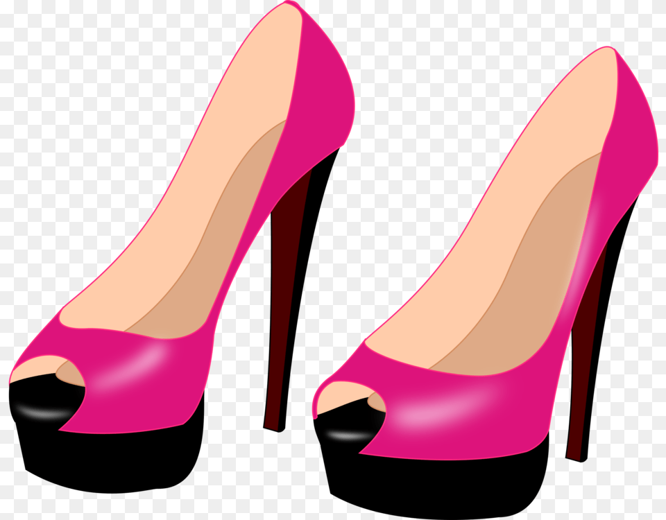 Pinkfootwearbasic Pump High Heels Transparent Background, Clothing, Footwear, High Heel, Shoe Free Png Download