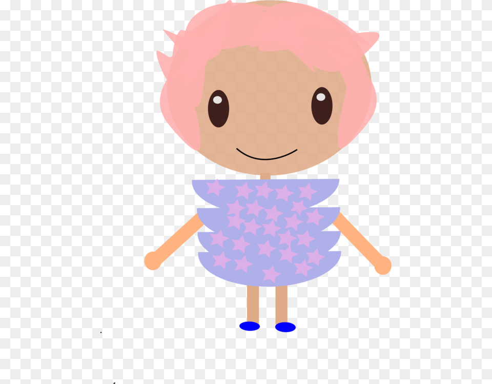 Pinkheadart Cartoon, Toy, Baby, Person, Doll Free Png