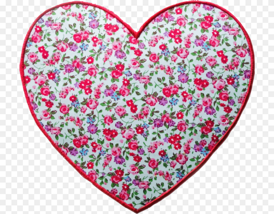 Pinkheartflower Heart, Plate, Pattern, Embroidery, Home Decor Free Png