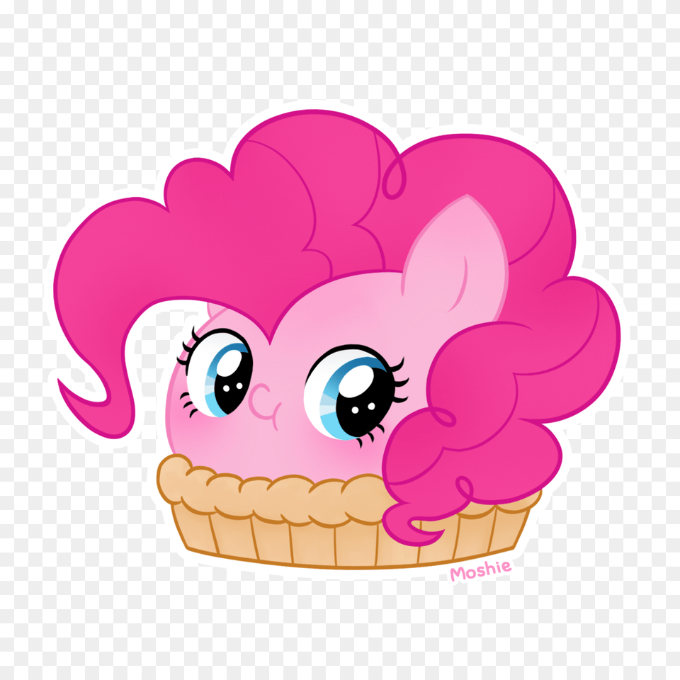 Pinkie Pie As A Pie, Cream, Dessert, Icing, Food Png