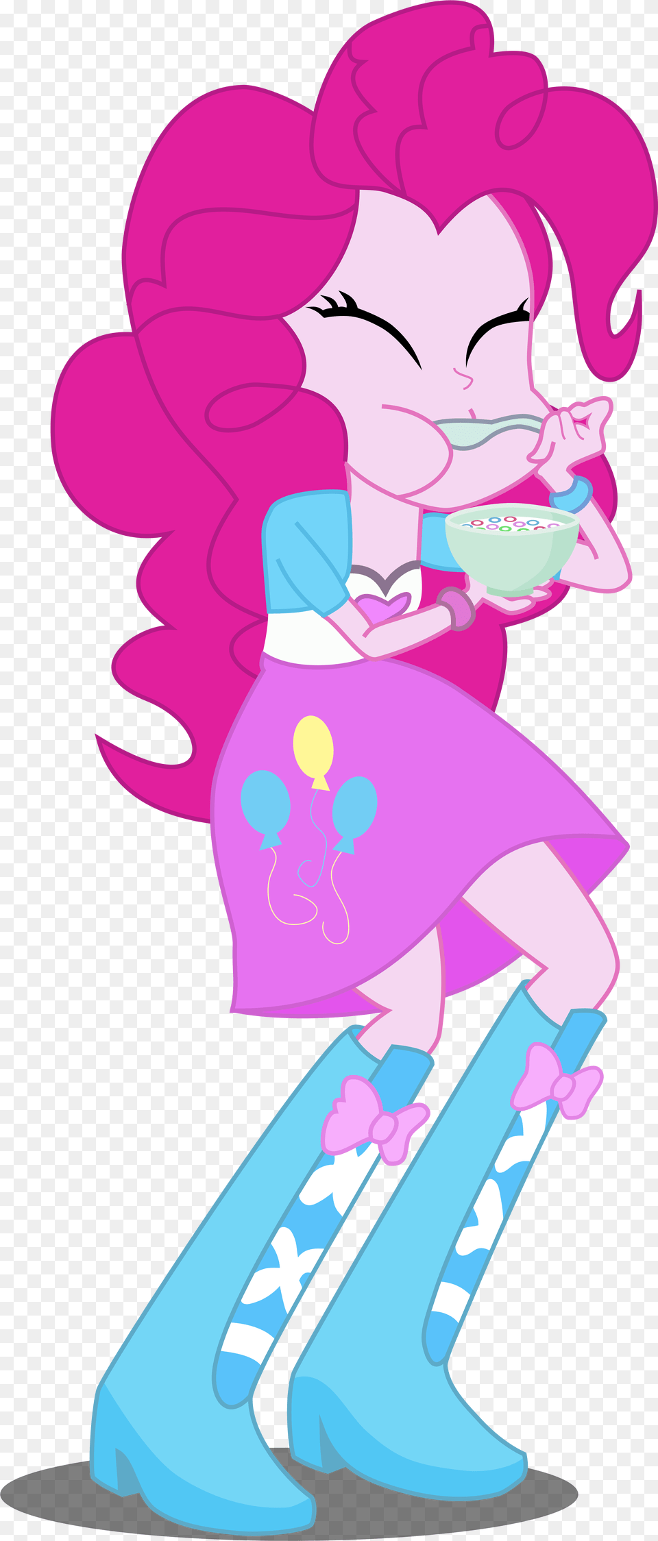 Pinkie Pie Breakfast Cereal Pink Mammal Fictional Character Pinkie Pie Cereal, Art, Graphics, Purple, Baby Free Transparent Png