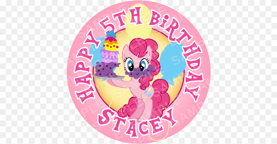 Pinkie Pie Cartoon, Birthday Cake, Cake, Cream, Dessert Png Image