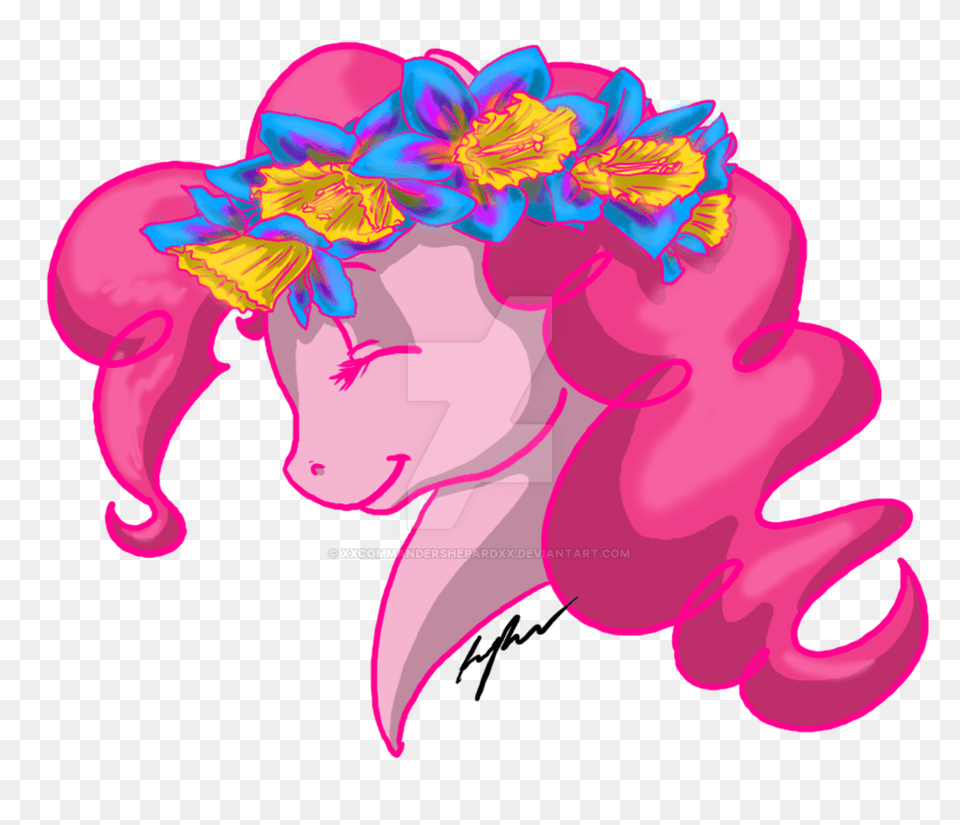 Pinkie Pie Flower Crown, Art, Graphics, Baby, Person Png