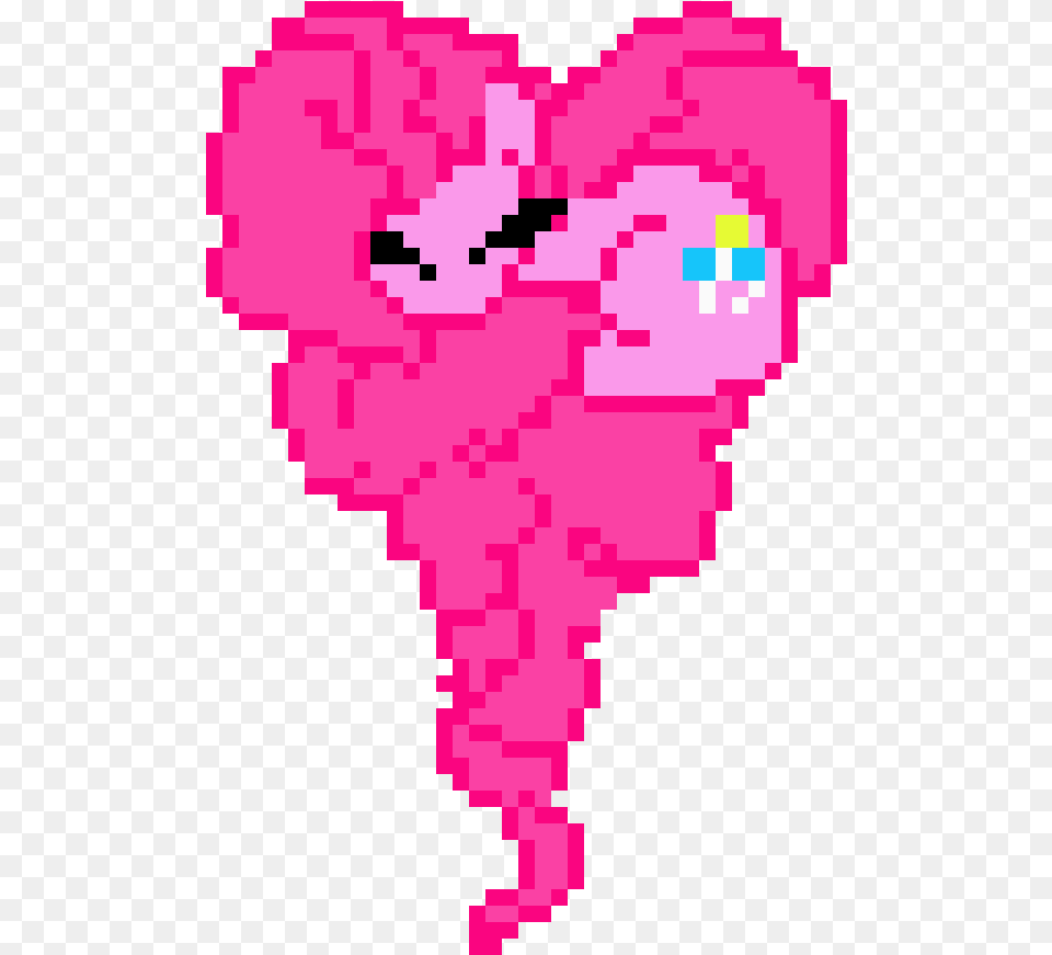 Pinkie Pie Heart Pixel Art Maker My Little Pony Pixel Art, Purple, Person Png Image