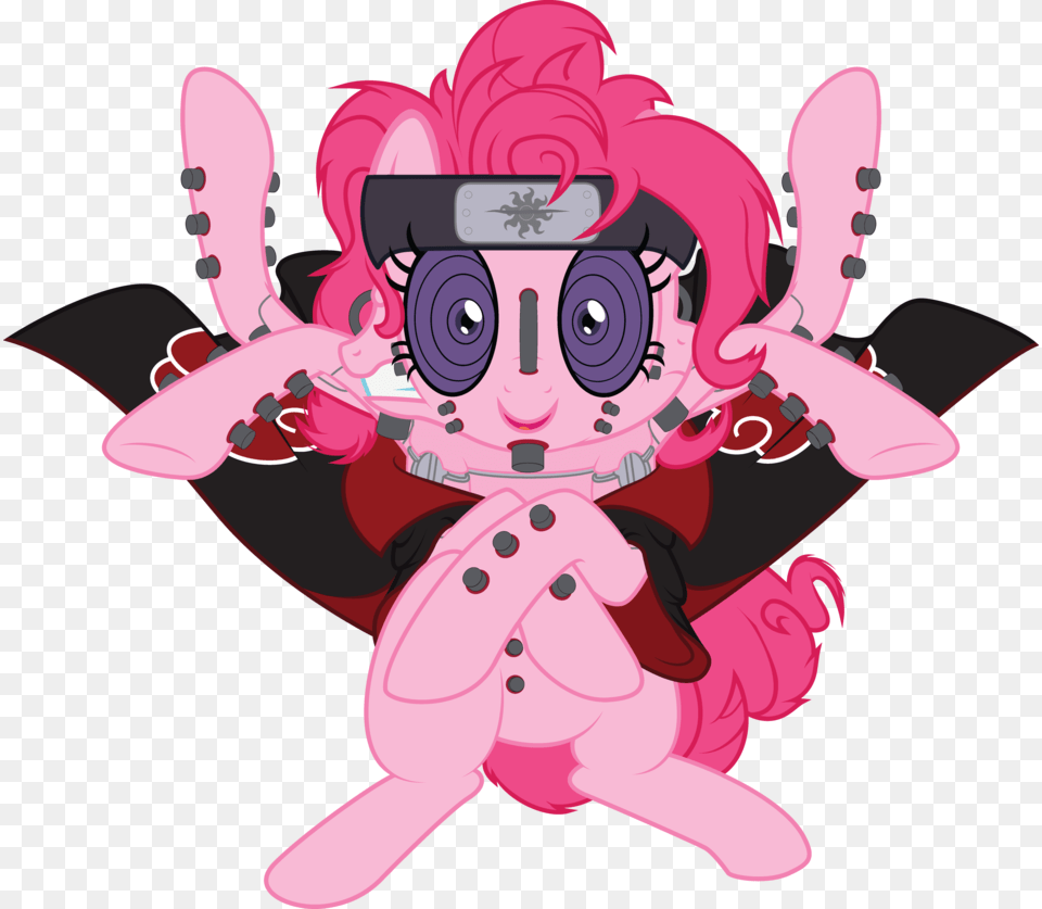 Pinkie Pie Kakashi Hatake Pain Pony Pink Red Cartoon Asura Pain, Book, Comics, Publication, Art Png Image