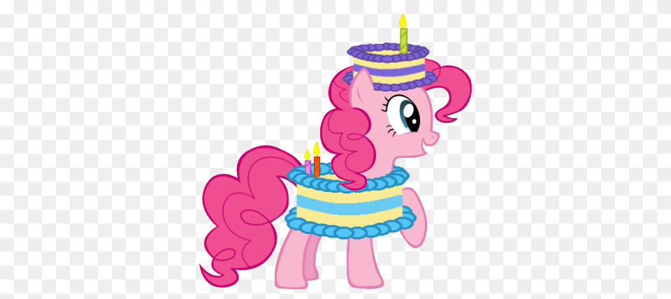 Pinkie Pie Party Clipart, Birthday Cake, Cake, Cream, Dessert Free Transparent Png