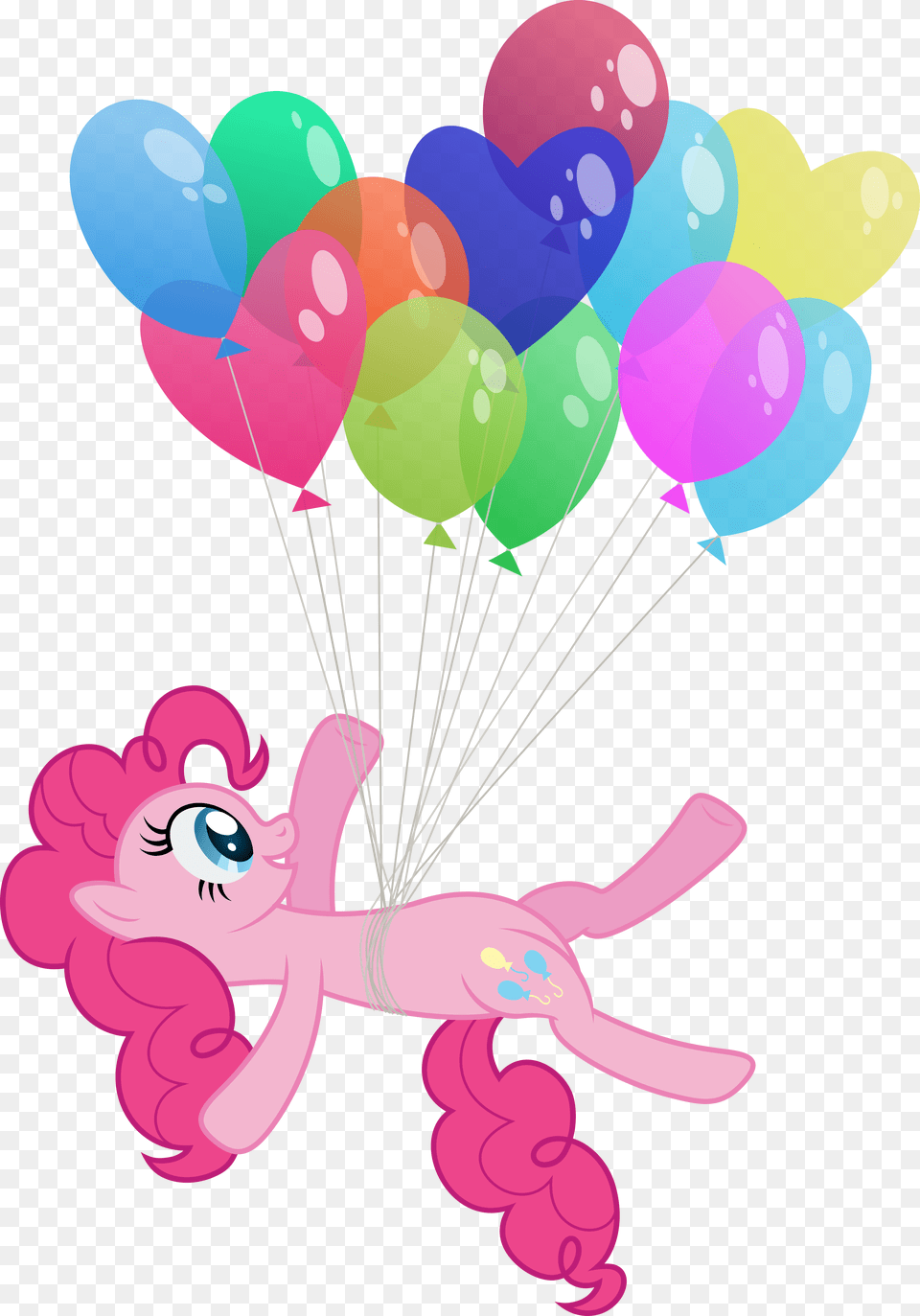 Pinkie Pie Rarity Twilight Sparkle Rainbow Dash Applejack Balloon My Little Pony Png