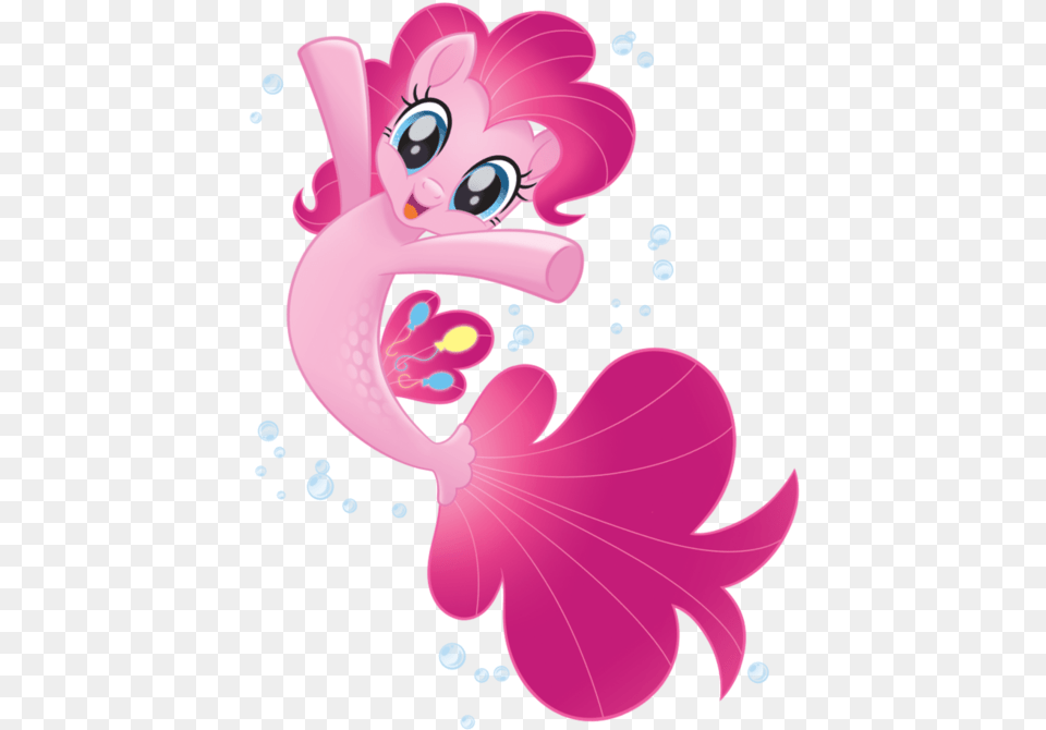 Pinkie Pie Seapony My Little Pony The Movie Seapony Dummy, Art, Graphics, Flower, Plant Png Image