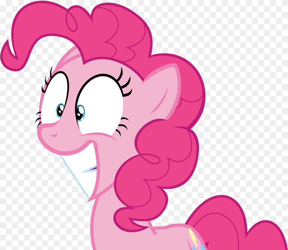 Pinkie Pie Smile Clip Art Transparent Download My Little Pony Pinkie Pie Excited, Face, Head, Person, Cartoon Png