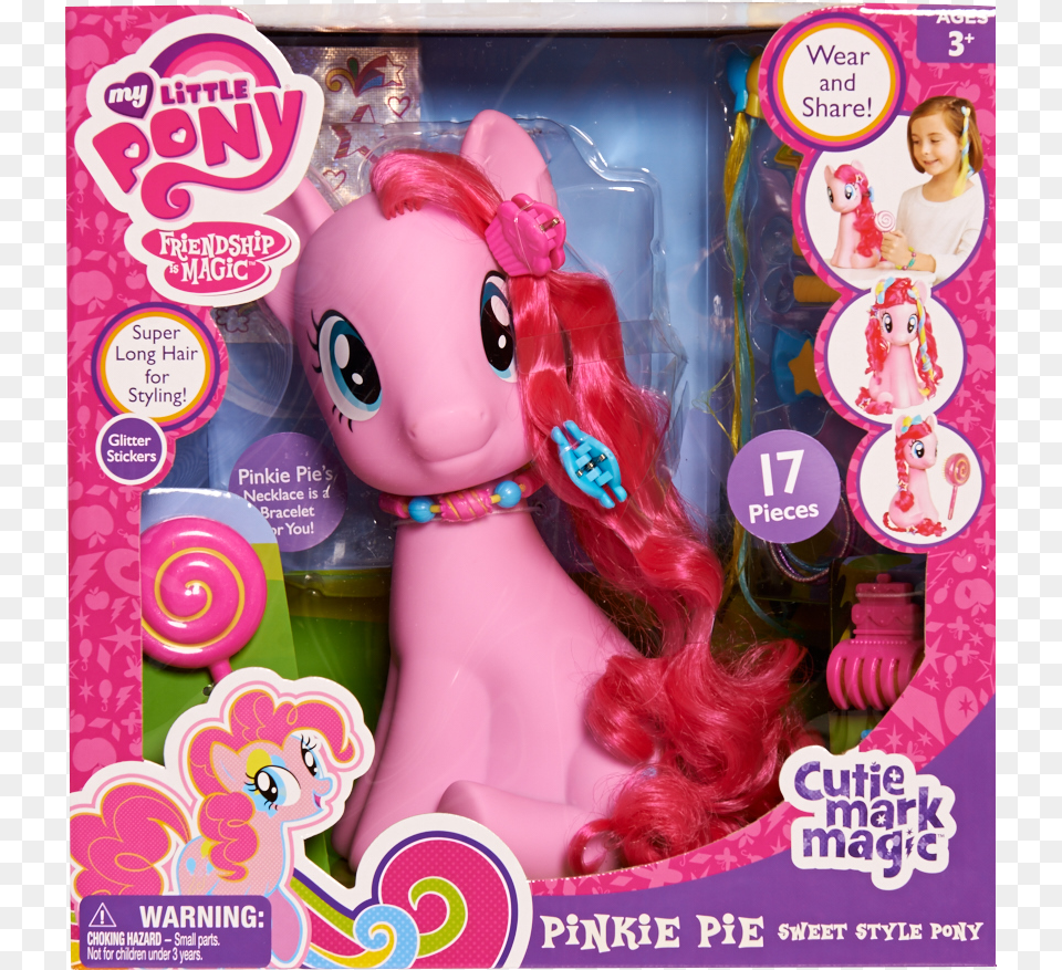 Pinkie Pie Styling Head, Toy, Doll, Person, Girl Free Transparent Png