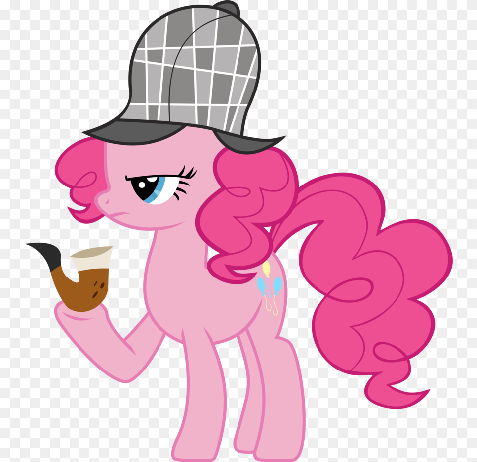 Pinkie Pie Wearing Cap My Little Pony Detective, Person, Baby, Cartoon, Head Png Image