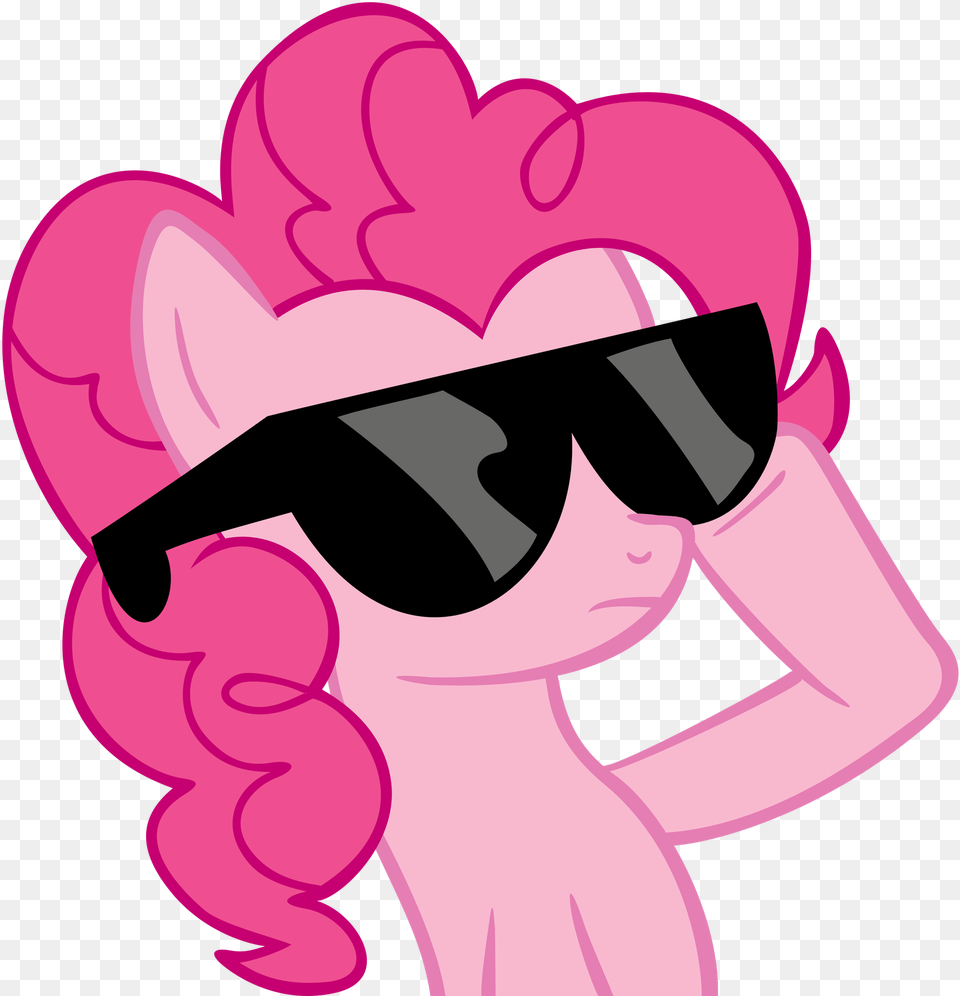 Pinkie Pie Wearing Googles My Little Pony Funny, Accessories, Sunglasses, Purple, Art Free Png