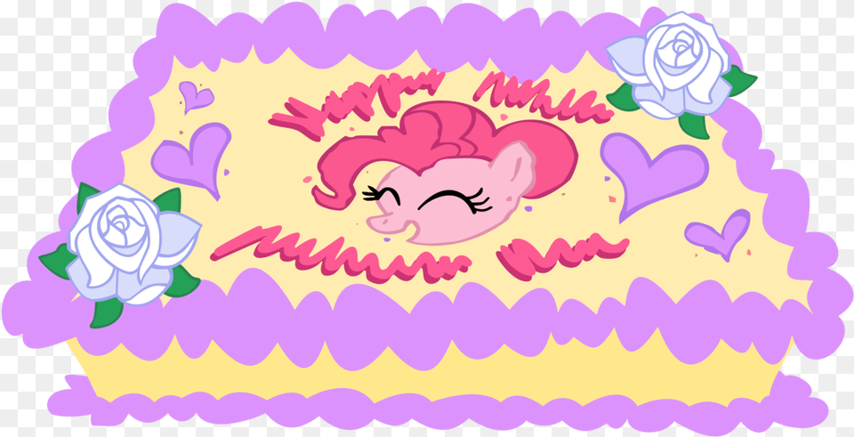 Pinkie Pie39s Birthday Cake Mlp Pinkie Pie Birthday, Birthday Cake, Cream, Dessert, Food Free Transparent Png