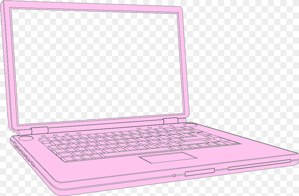 Pinklaptop Vector Netbook, Computer, Electronics, Laptop, Pc Free Png