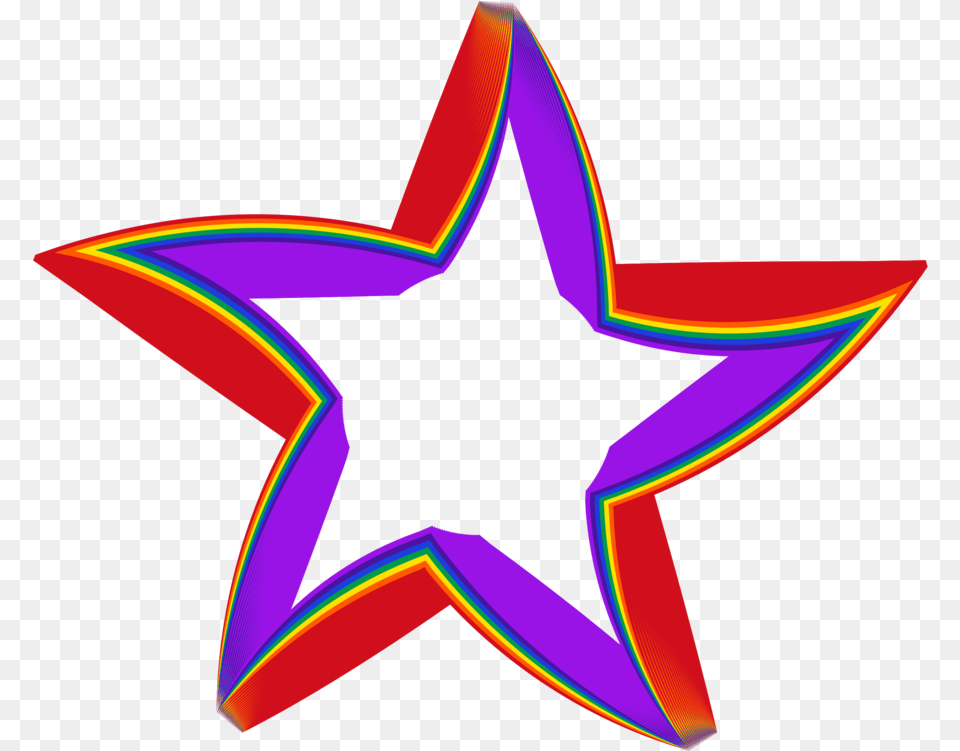 Pinkleafsymmetry Clipart Royalty Svg Colorful Star Clipart Transparent Background, Star Symbol, Symbol, Light Png Image